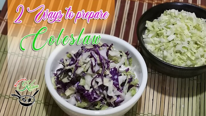 Coleslaw 2 Ways To Prepare | KFC-Inspired Coleslaw