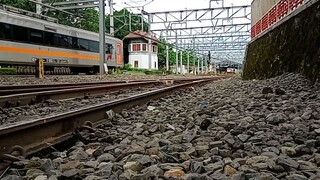 KA Sancaka siang melintas langsung di stasiun Lempuyangan otw ke Surabaya