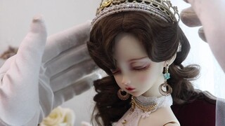 【BJD】Gaun gaya kekaisaran yang terlihat seperti wanita kaya︱Pakaian bayi unboxing︱