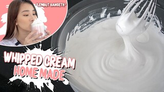 BIKIN WHIPPED CREAM HOME MADE PAKE BAHAN RUMAHAN! MIRIP BANGET!