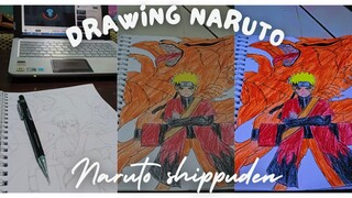 Drawing Naruto+kurama