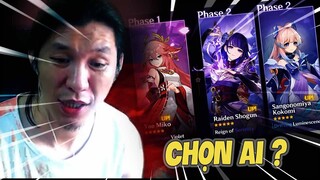 Genshin impact Lão làng chia sẻ kinh nghiệm Gacha  : Chọn Ai Giữa Yae Miko, Raiden Shogun & Kokomi!