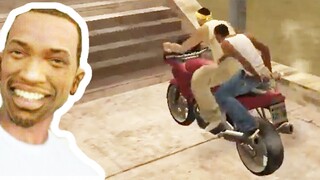 OG Loc chases the motorcycle mission, what will happen to CJ directly on the other party's motorcycl