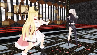 [MMD HOLOLIVE FIGHT] Shishiro Botan  VS  Tsunomaki Watame  ( 獅白ぼたん VS 角巻わため )