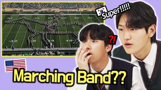 Korean Teenagers Watch American Marching Band For The First Time!!!!