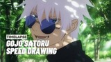 Drawing Gojo Satoru Without Sketch??