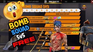 New BOMB SQUAD 5V5 Event In Free Fire 🔥😲//