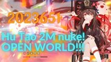 Hutao 2MILLION DMG In OPEN WORLD! | Hutao DMG Showcase | Genshin Impact