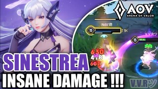 AOV: SINESTREA GAMEPLAY || INSANE DAMAGE !!! - ARENA OF VALOR