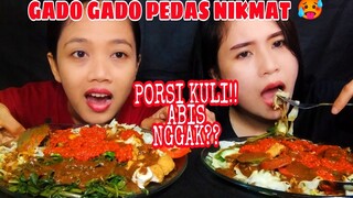 MUKBANG GADO GADO PEDAS PORSI KULI!! MAKANAN SEHAT CIRI KHAS INDONESIA