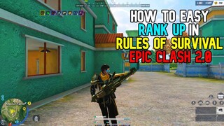 ANG DALI MAG PA RANK UP SA EPIC CLASH 2.0 (ROS TAGALOG)