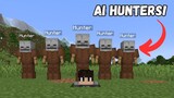 Noob Speedrunner VS  5 AI Hunters GONE WRONG!! | Minecraft Manhunt
