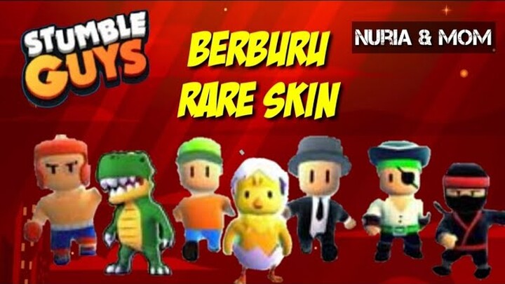 STUMBLE GUYS‼️ BERBURU SKIN LEGEND #nuriaandmom
