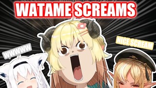 Watame Blessed Scream after a Jumpscare 【Hololive English Sub】