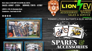 Electric Vehicle Spare Parts Wholesale Shop in Coimbatore Lion EV lionev.in