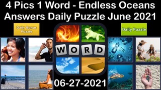 4 Pics 1 Word - Endless Oceans - 27 June 2021 - Answer Daily Puzzle + Daily Bonus Puzzle