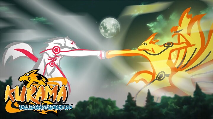 Legendary White Kyuubi vs Kurama Full FIGHT !!! Kurama Love Story Part 3 - Hagoromo (1950)