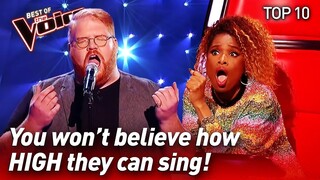 TOP 10 | INCREDIBLE High Notes in The Voice #2