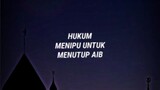 hukum menipu untuk menutupi aib