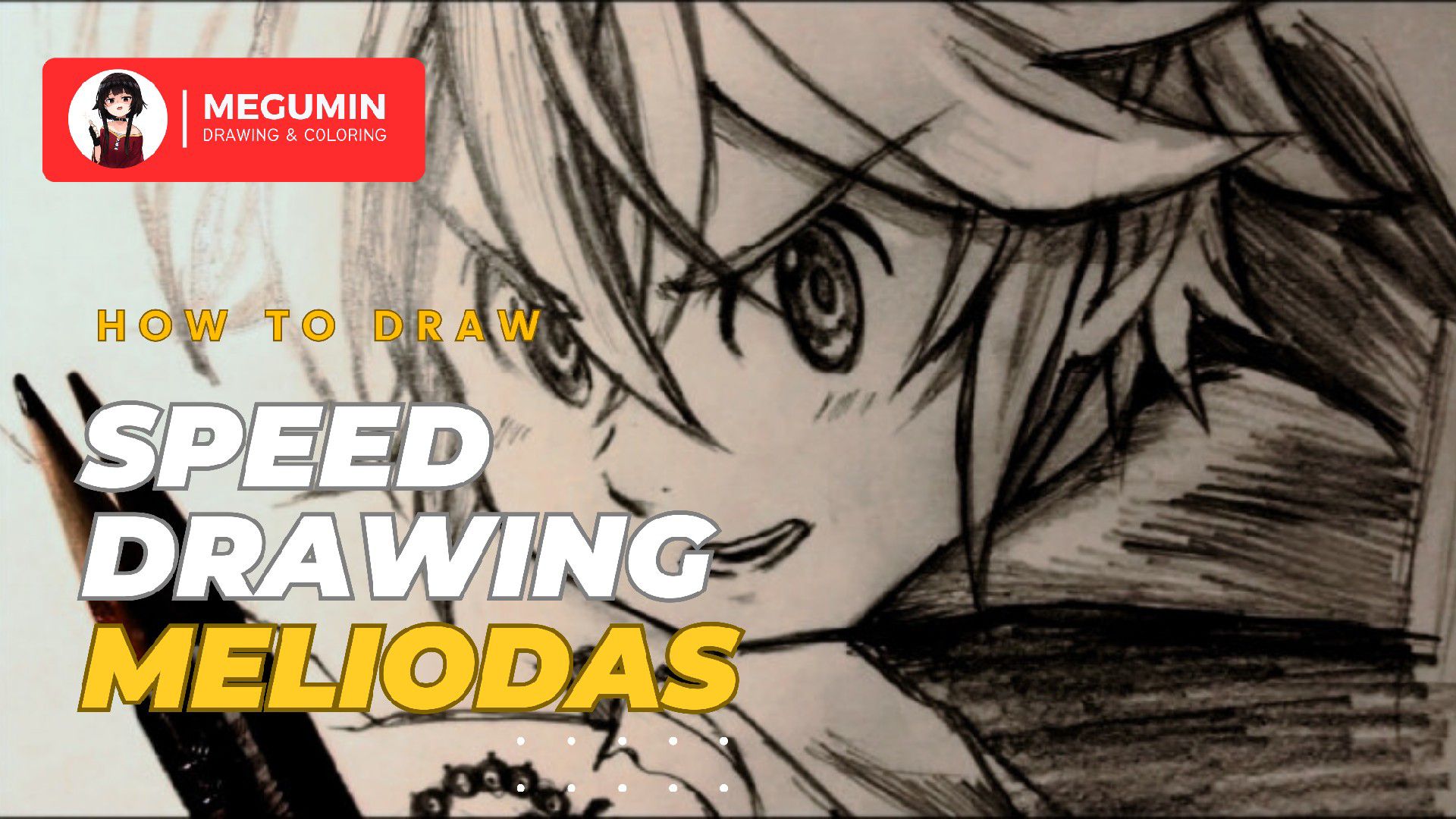 SPEED DRAWING ANIME  Pencil Drawing - Meliodas - BiliBili