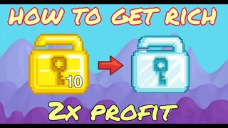 Growtopia How to get rich with 10wls 2019 (2X PROFIT)