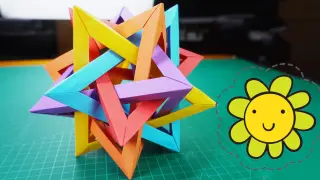 Folding Artistic Five Fold Tetrahedron!