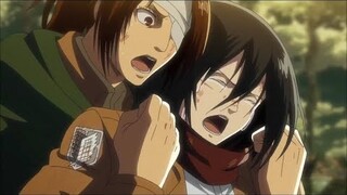 Mikasa cries and screams for saving Armin    | Attack On Titan Season 3 |