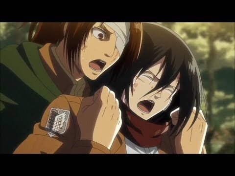 Mikasa cries and screams for saving Armin    | Attack On Titan Season 3 |