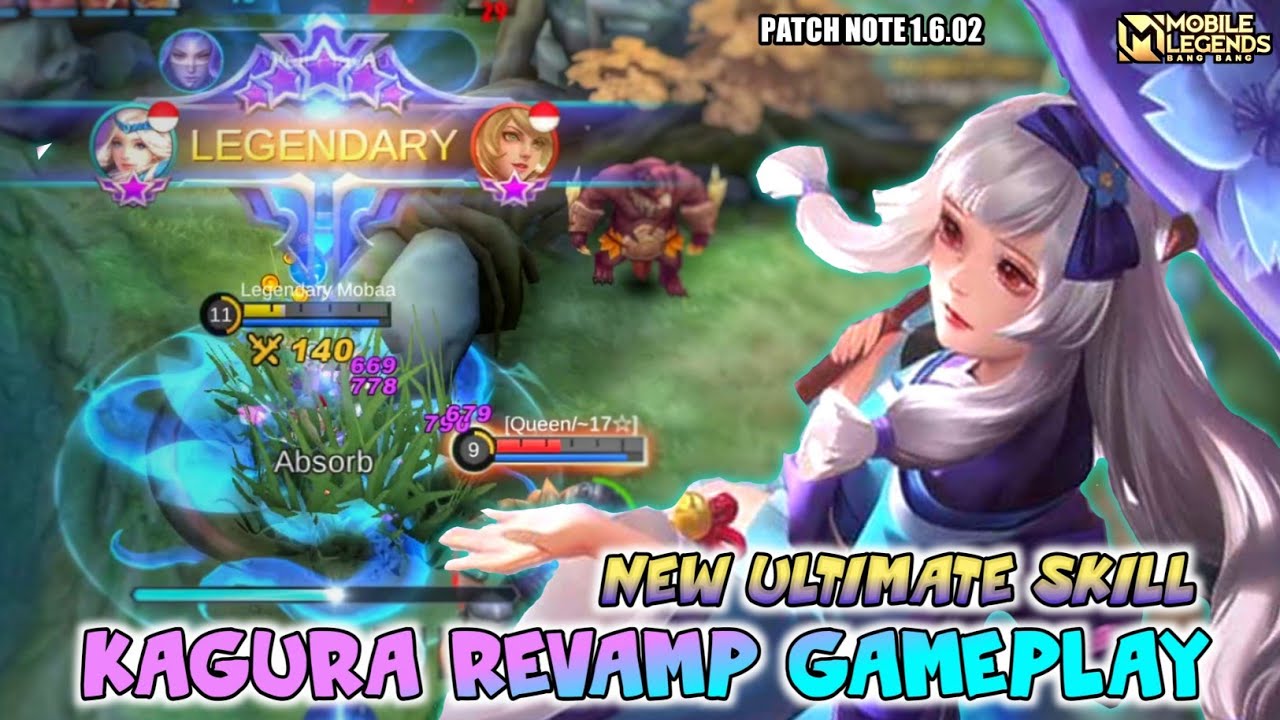 Kagura Revamp 2021 , Final Revamped Kagura Gameplay - Mobile Legends Bang  Bang 