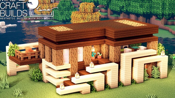 [Minecraft Tutorial] Modern Wooden House