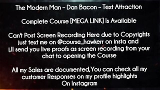 The Modern Man  course - Dan Bacon – Text Attraction download