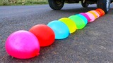 EKSPERIMEN : MOBIL vs Water Balloons | Crushing Crunchy & Soft Things by Car!