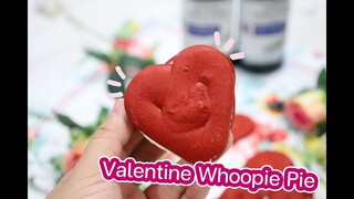 วาเลนไทน์วูปปี้พาย Valentine Whoopie Pie : เชฟนุ่น ChefNun Cooking