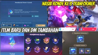 UPDATE DIAMOND & ITEM BARU POWER CRYSTAL, NASIB RONDE KE 3 TRANSFORMERS MOBILE LEGENDS