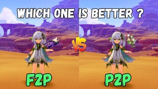 !!F2P Nahida VS P2P Nahida!! Which one is better?  {Genshin Impact}