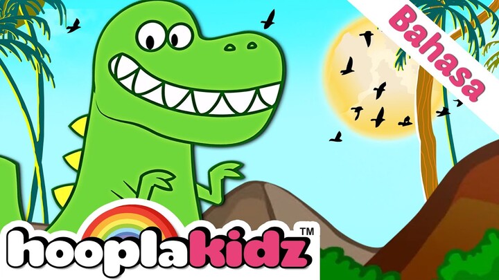 HooplaKidz Bahasa | Lagu Anak | Lagu Dinosauras