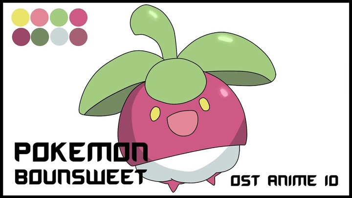 Drawing Bounsweet - Pokemon (Menggambar Pokemon) by OST ANIME ID