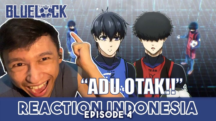 ADU OTAK TIM Z vs TIM Y - Blue Lock Episode 4 Reaction Indonesia