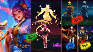 HAYABUSA NEW ELITE SKIN- KAGURA SUMMER AND EPIC SKIN- GUSION EPIC SKIN-MOBILE LEGENDS UPCOMING SKINS