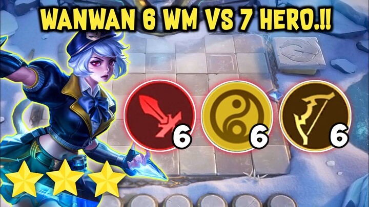 WANWAN WM COMBO 666.!! 6 ARCHER + 6 WM + 6 CADIA. MAGIC CHESS MOBILE LEGENDS