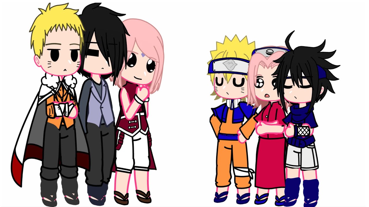 Naruto Renata Sasuke e Sakura gacha Life