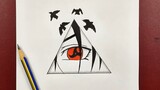 Easy to draw | how to draw itachi’s [ Mangekyō Sharingan ] NARUTO ART