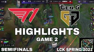 Highlight T1 vs GEN Game 2 Bán Kết LCK Mùa Xuân 2021 Semifinals LCK Spring 2021 T1 vs GenG
