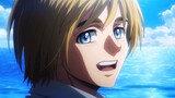 Seorang anak laki-laki besar yang ceria dan ceria tapi Armin
