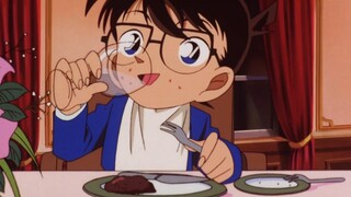Kogoro nói rằng Conan đang ăn ở nhà anh ấy