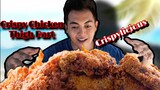 Crispy chicken thigh part|mukbang Philippines