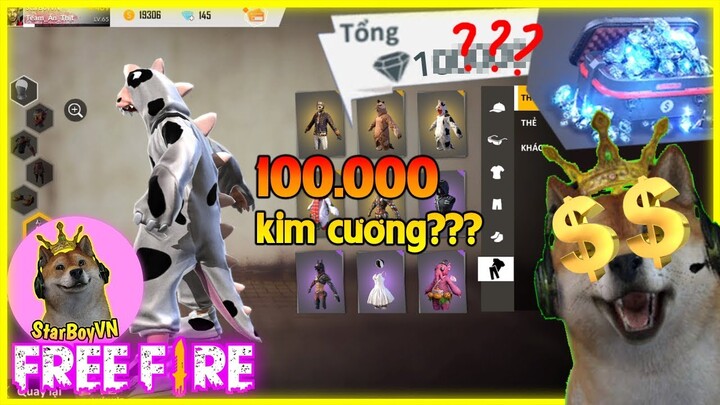 (Free Fire) Phát hoảng với tổng số tiền đã nạp vào acc StarBoyVN 😵