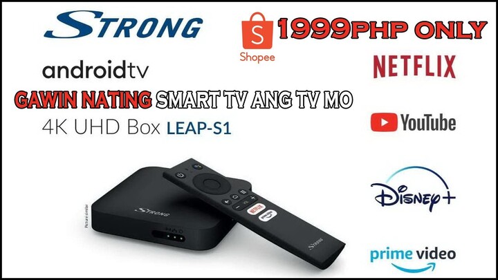 STRONG LEAP-S1 Android TV Box - Let's make your old tv to a smart tv!