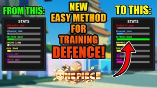 New Crazy Method For Training Defence in A One Piece Game