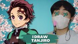 Tanjiro drawn in Whiteboard | Demon Slayer: Kimetsu no Yaiba Fan Art